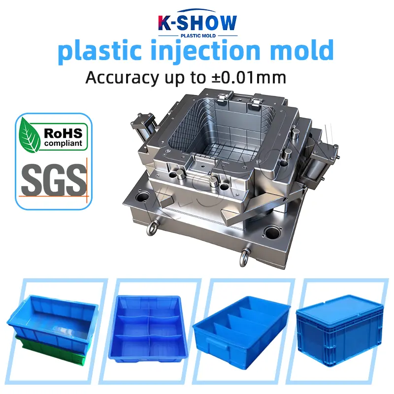Plastic Hardware Parts Crate Mould