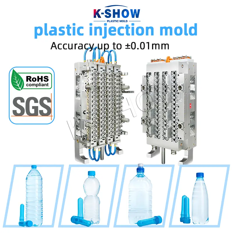 Plastikozko Ur Mineral Botilaren aurreformako moldea